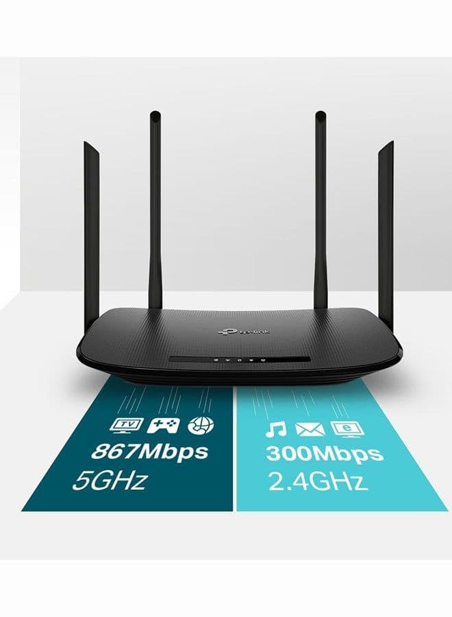 Archer VR300 AC1200 Wireless VDSL/ADSL Modem Router Black - 2