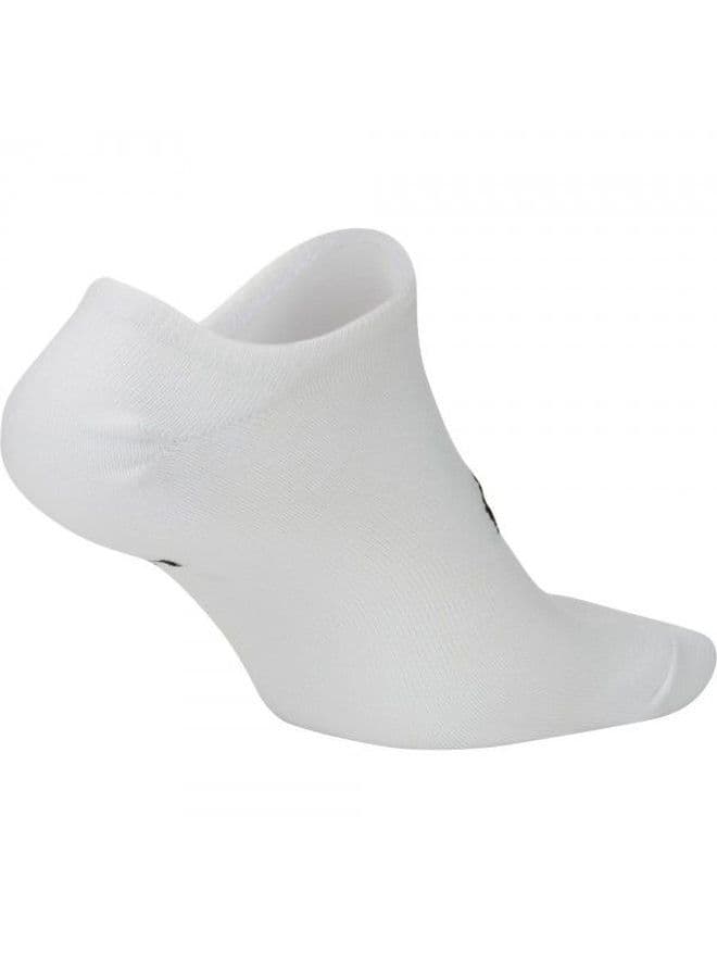 NSW Everyday Essentials No-Show Socks (Pack of 3) White/Black - 3